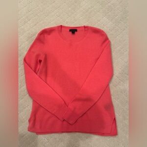 Saks Fifth Avenue Black Label Vibrant Pink Crew Neck Sweater
